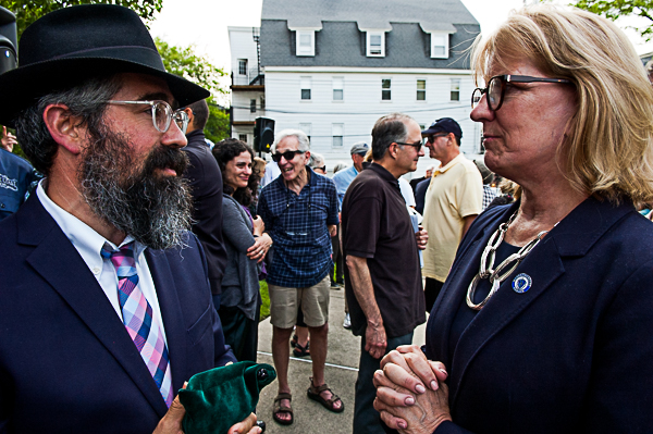 Rabbi Nechamia Shusterman & Senator Joan Lovely